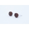 Boucles d'oreille Macaron Choco - Caramel | Chez Laurette | Macarons | Fait main