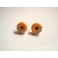 Donuts à la Citrouille sucrée, bijoux gourmand, pate polymere, fimo, donuts, puces d'oreille