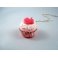 Lovely Cupcake, chez laurette, bijoux gourmand, pate polymere, fimo, cupcake, collier, fait main
