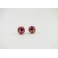 Boucles d'oreille, clou Donuts - Rose foncé / Multicolore en acier inoxydable  | Chez Laurette