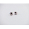 Boucles d'oreille, clou Donuts - Blanc / Multicolore en acier inoxydable  | Chez Laurette