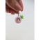 Collier - Beigne Ananas rose ultra pâle | Mini | Chez Laurette