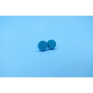 Boucles d'oreille, mini biscuits oréo (Bleu) | Chez Laurette