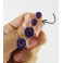 Format miniature | Boucles d'oreille, clou Donuts d'Halloween - violet | Acier inoxydable | Chez Laurette