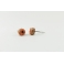 Format miniature | Boucles d'oreille, clou Donuts d'Halloween - blanc/orange en acier inoxydable | Chez Laurette