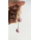 Boucles d'oreille pendantes - Macarons cœur, rose ultra pâle | Chez Laurette