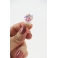 Collier - Cornet d'été, blanc rose ultra pâle & confettis multicolores | Mini 