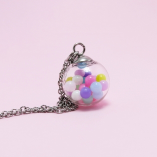 Collier - Boule de bonbon (mini)