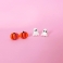 2 paires de boucles d'oreille de style clou - Fantome / Citrouille 