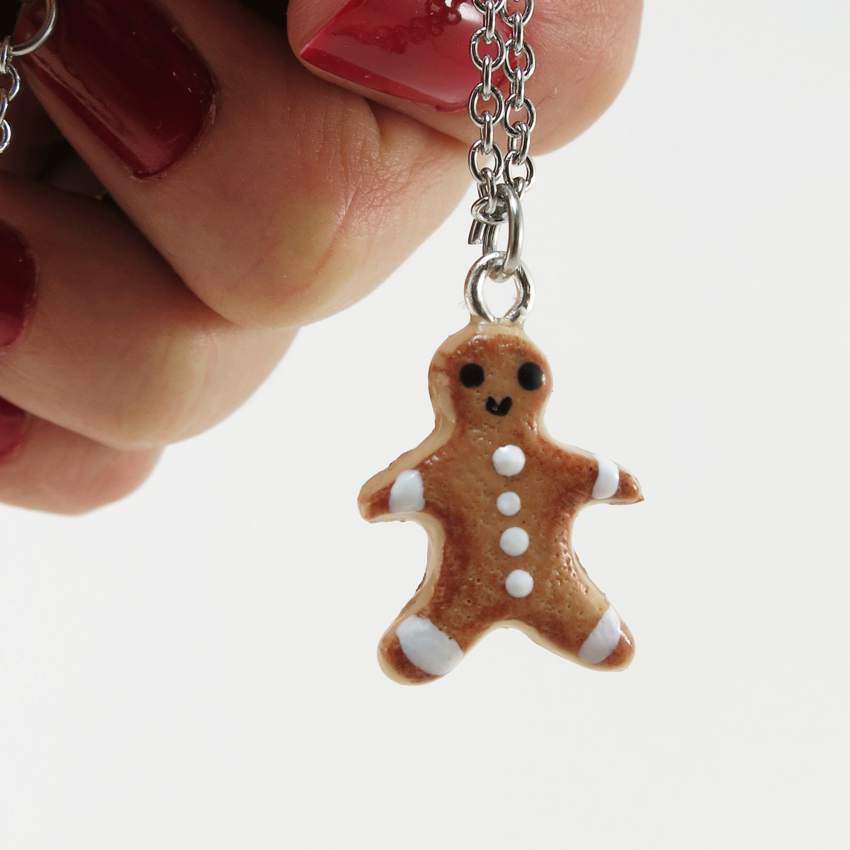 Collier - Biscuit Bonhomme pain d'épice