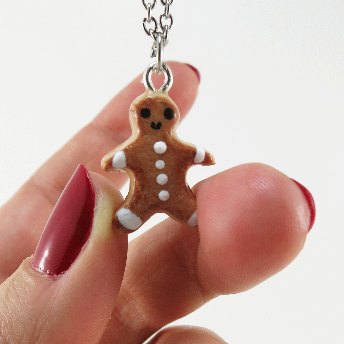 Collier - Biscuit Bonhomme pain d'épice