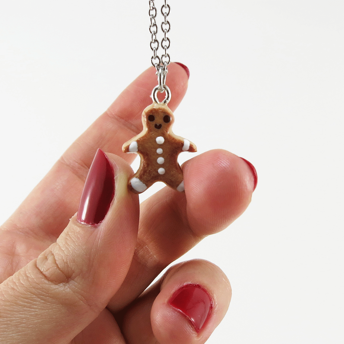 Collier - Biscuit Bonhomme pain d'épice