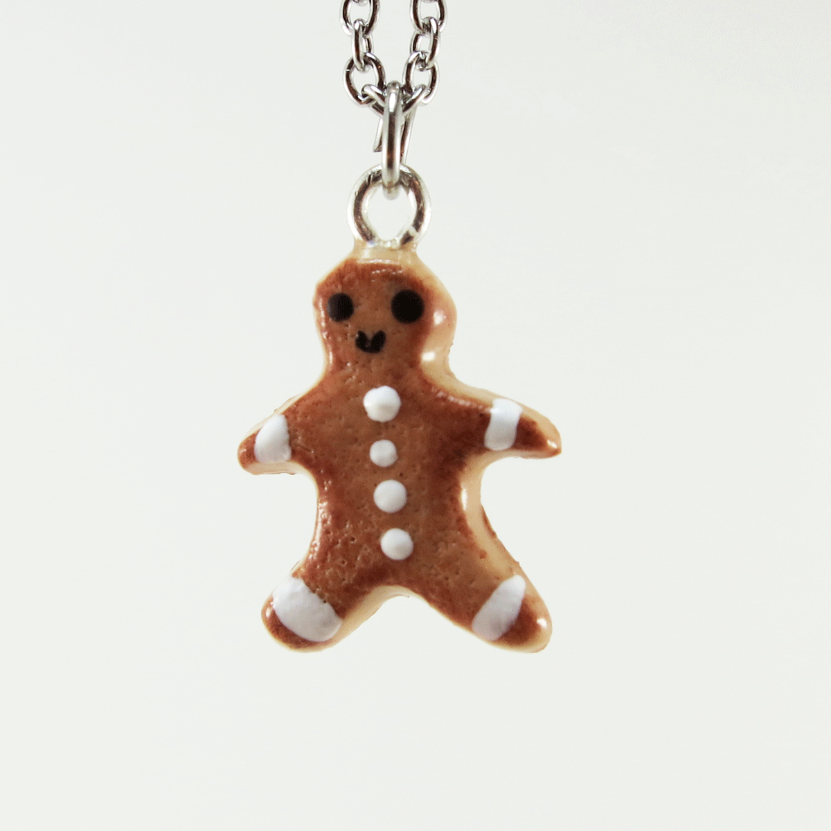 Collier - Biscuit Bonhomme pain d'épice