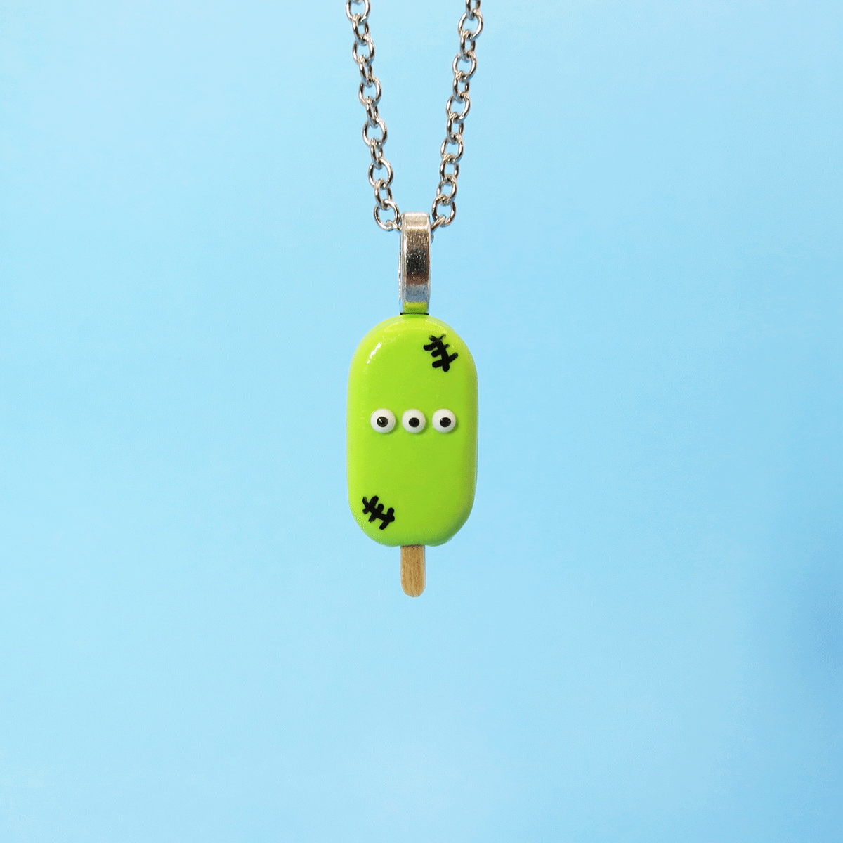 Collier - Pops monstre vert