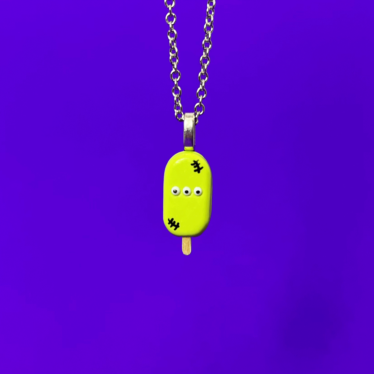 Collier - Pops monstre vert
