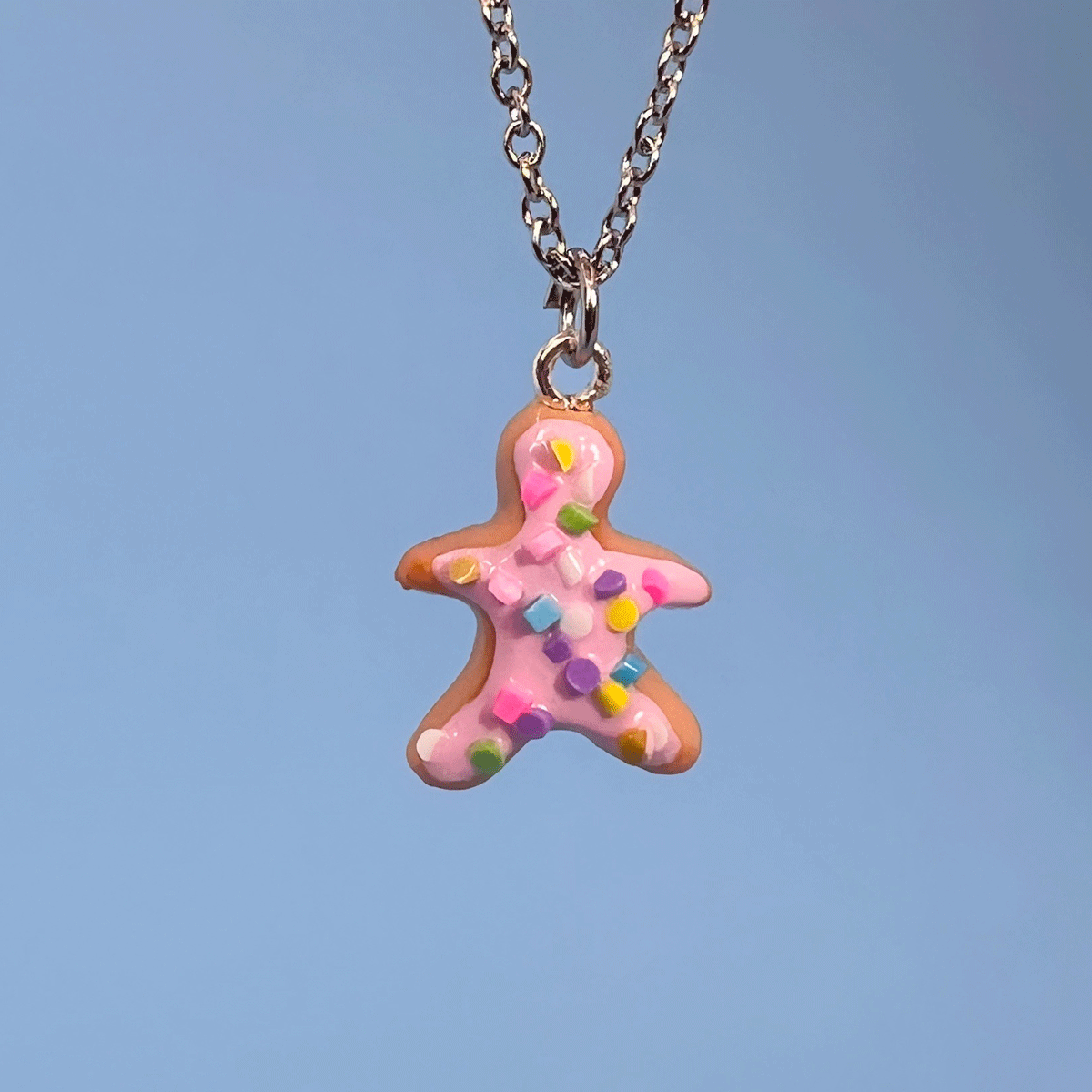 Collier - Biscuit Bonhomme pain d'épice pop-tart