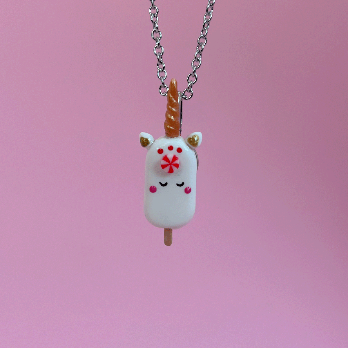 Popsicle Licorne de Noël Rouge