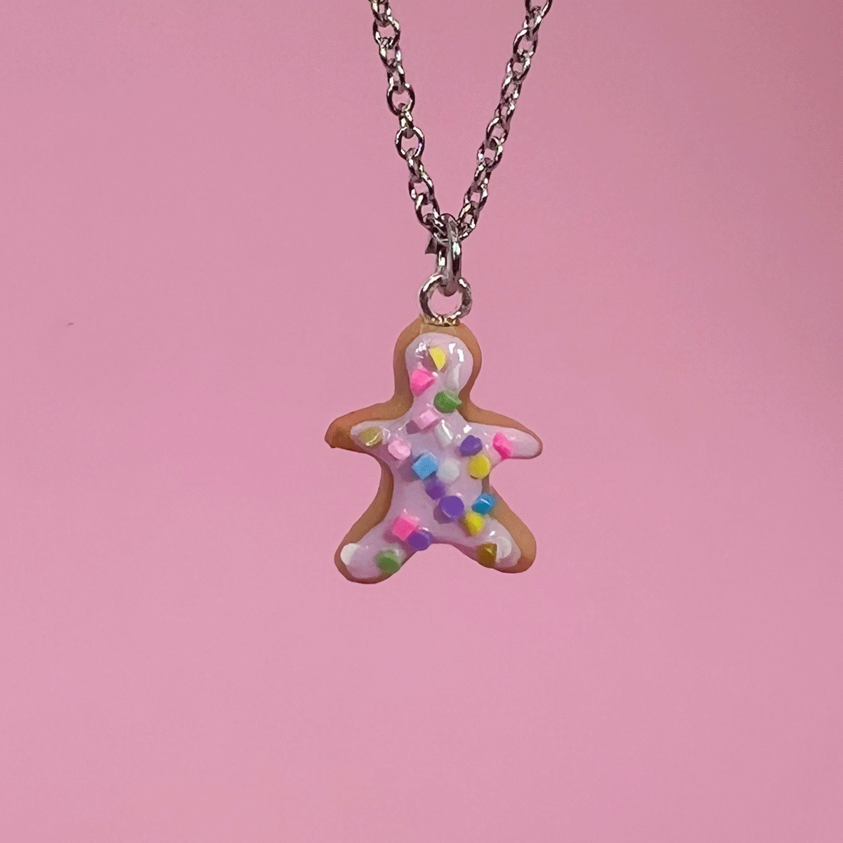 Collier - Biscuit Bonhomme pain d'épice pop-tart