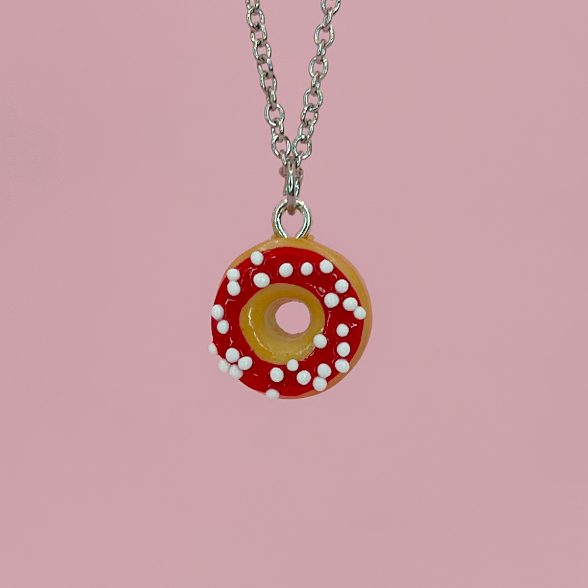 Collier - Beigne rouge et blanc