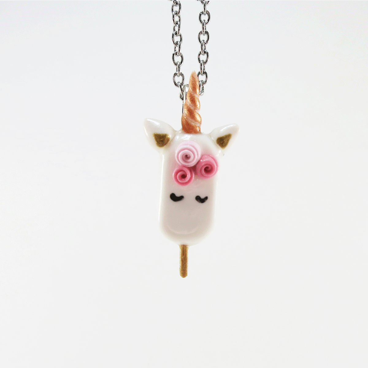 Mini Popsicle Licorne aux roses