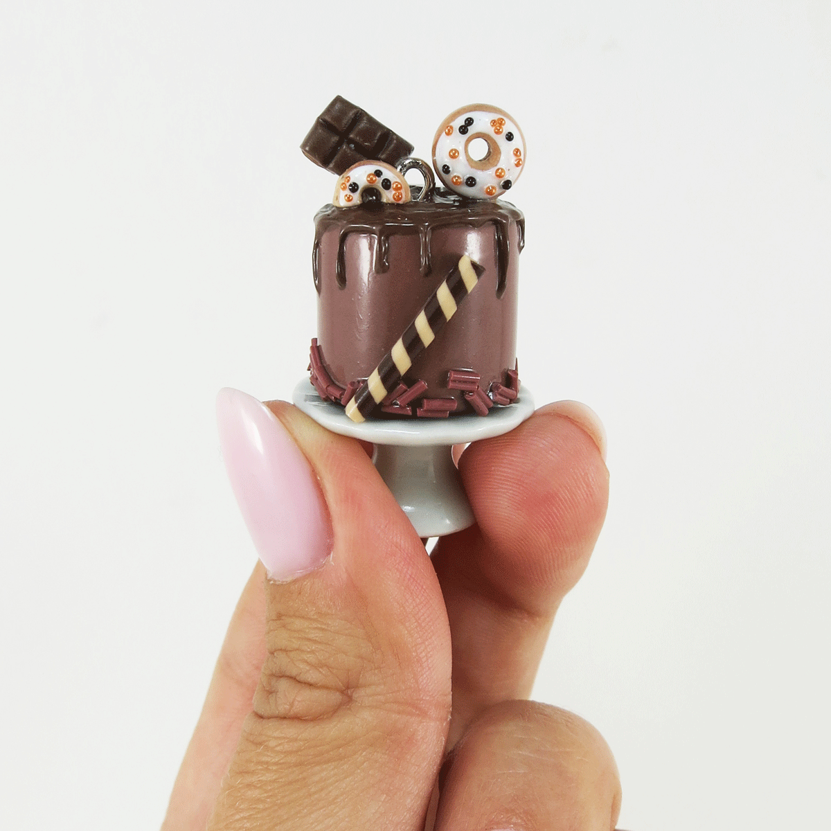 Gâteau tout choco, beigne et tablette de chocolat - Pièce unique