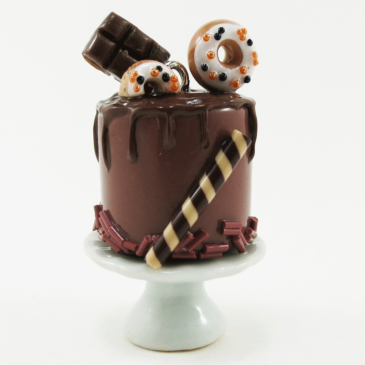 Gâteau tout choco, beigne et tablette de chocolat - Pièce unique