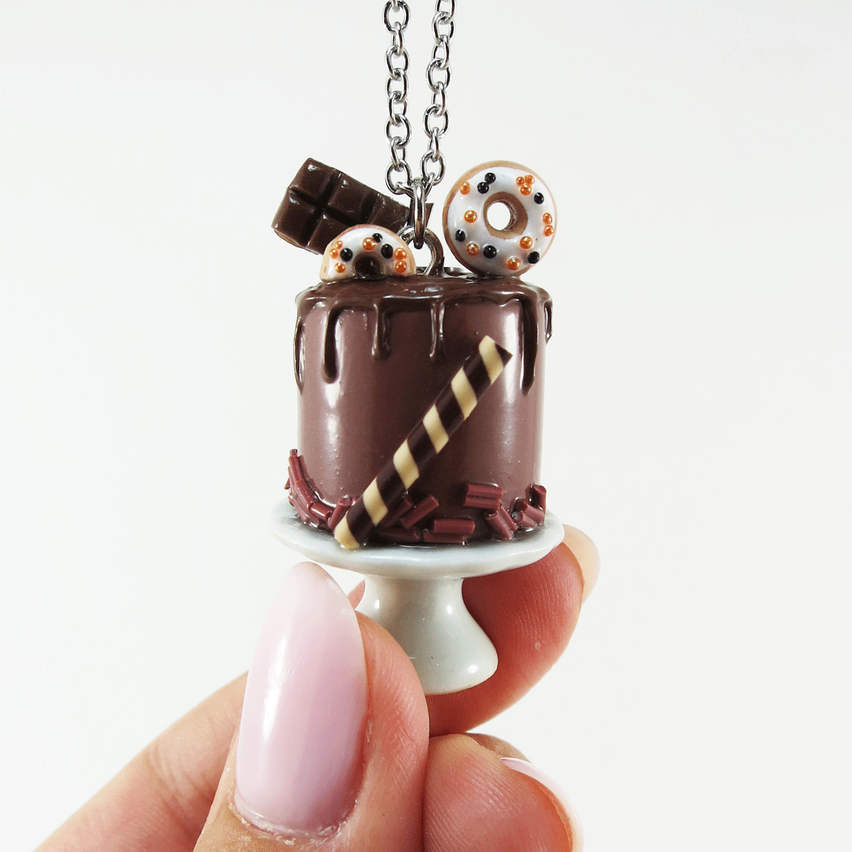 Gâteau tout choco, beigne et tablette de chocolat - Pièce unique