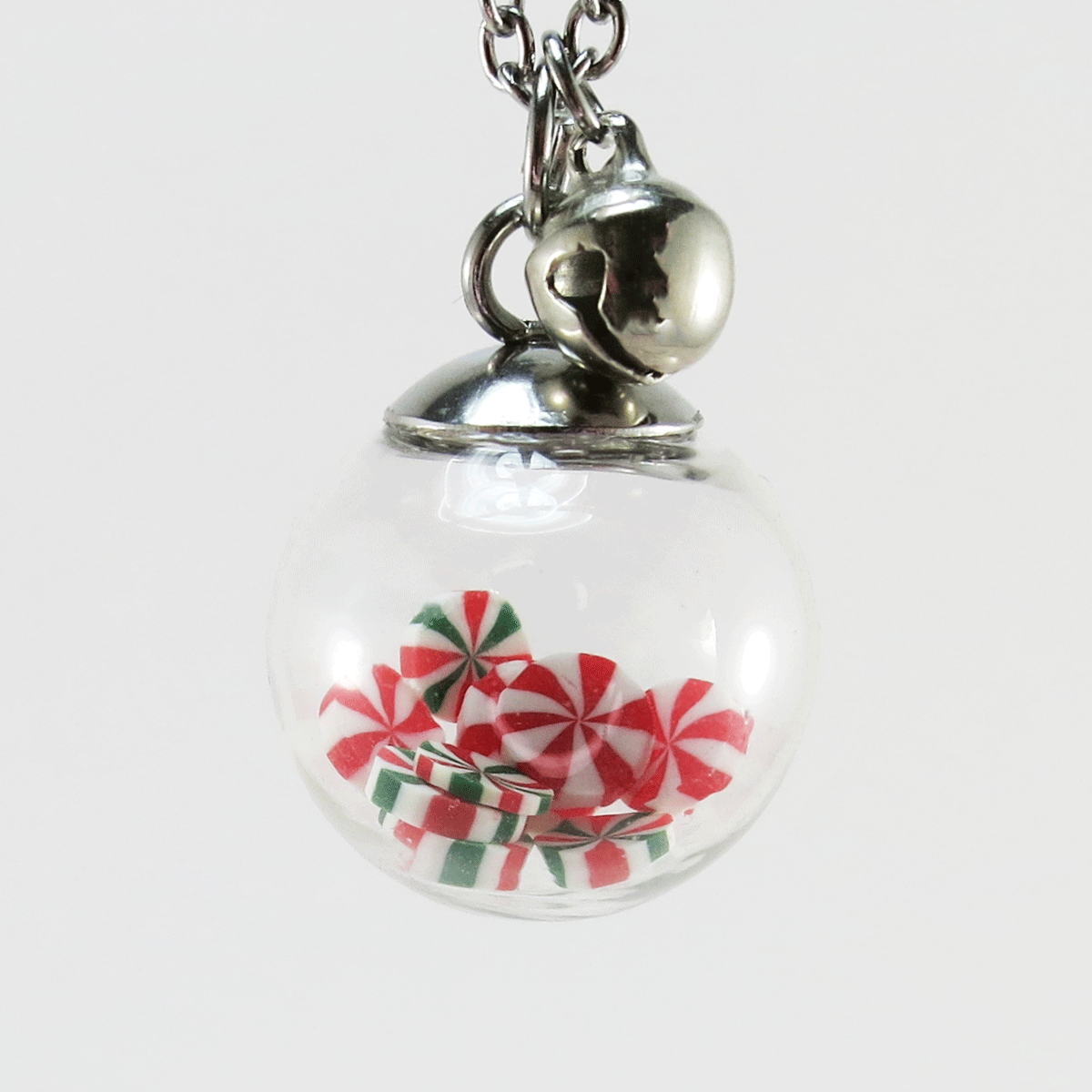 Boule de Noël (2cm) & tranches de cannes de bonbon