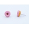 Boucles d'oreille Donuts fraise | Chez Laurette | Donuts | Fait main