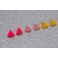 Triangle Jaune | Puces, chez laurette polymere fait main montreal triangle