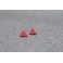 Triangle rose | Puces, chez laurette polymere fait main montreal triangle
