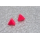 Triangle Rose flash | Puces, Boucle d'oreille polymere rose fimo montreal chez laurette