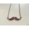 moustache - argentée, chez laurette, bijoux, montreal 