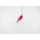 Necklace - Double Pink Ice Cream | mini |