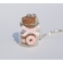 Collier Fiole de Donuts à la crème | Chez Laurette | Donuts | Fait main