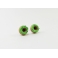 Boucles d'oreille, clou Donuts d'Halloween - Verts à yeux | Acier inoxydable | Chez Laurette
