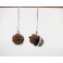 Boucles d'oreille - Cupcakes à la citrouille (pendantes)