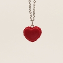 Necklace - Red Heart Macaron | Mini