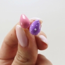 Easter eggs Purple/polka dots - pink | Studs