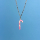 Necklace - Pink Christmas candy (mini) 